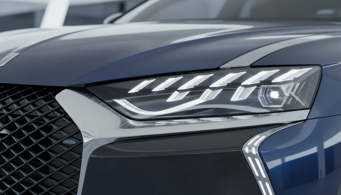 Immagine promozionale auto DSA, design elegante e tecnologia avanzata.