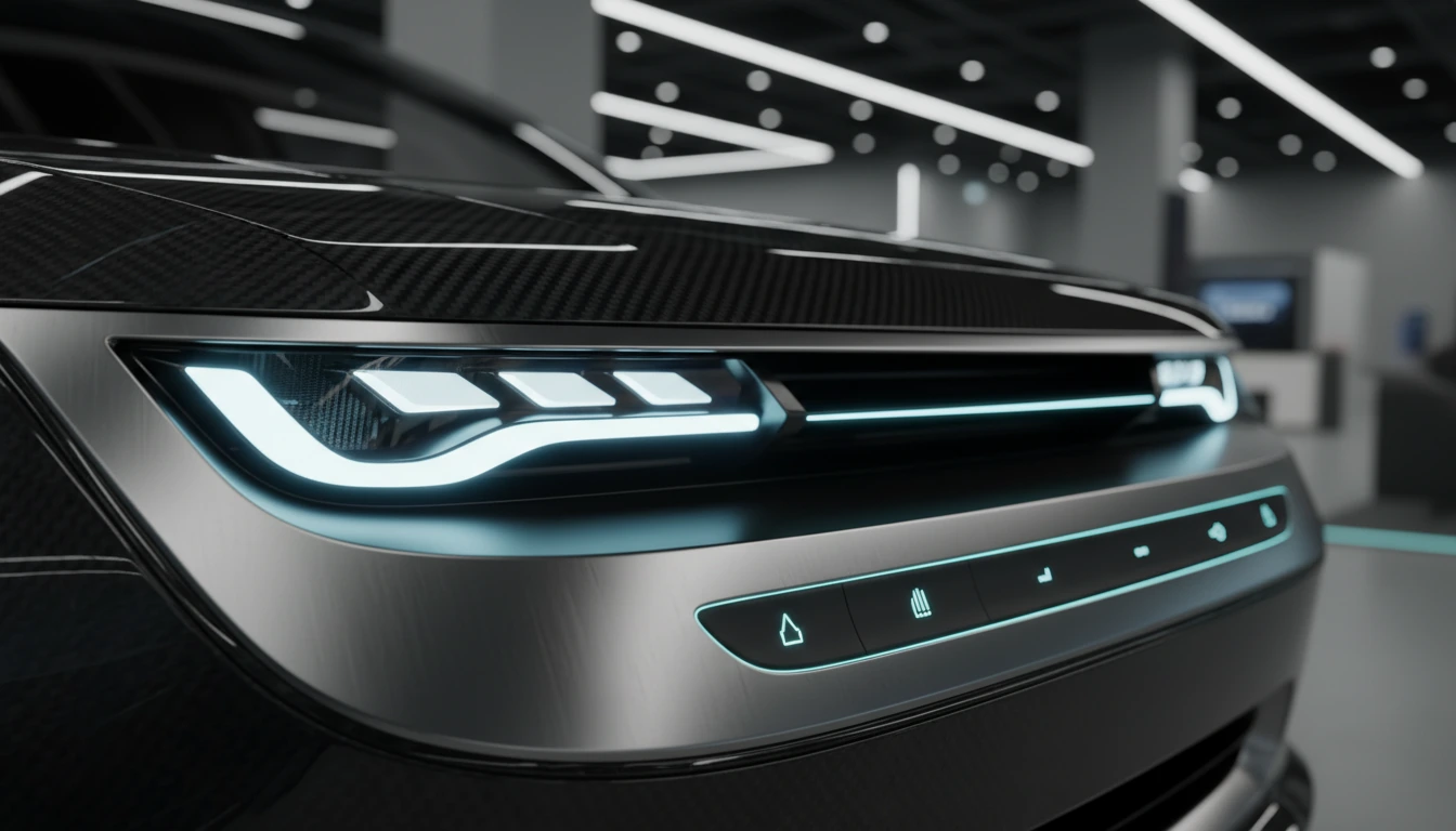 Immagine promozionale auto FSO, design elegante e innovativo, qualità e affidabilità del marchio.