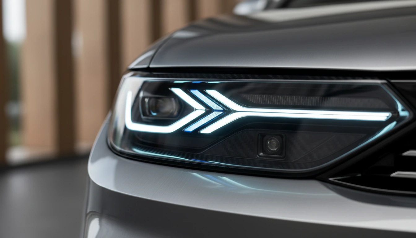 Immagine promozionale auto DAE, design elegante e innovativo, tecnologia avanzata.