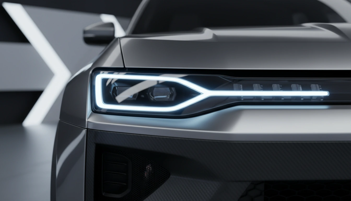 Immagine promozionale auto EBR, design elegante e tecnologia avanzata.